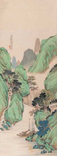 彭旸 辛酉（1921年）作 山水